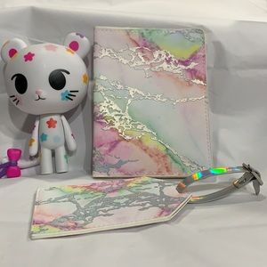 ICING Marble Metallic PASSPORT COVER & LUGGAGE TAG